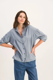 BLOUSE SIMONE BLEU