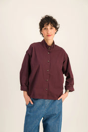 CHEMISE LINA BORDEAUX