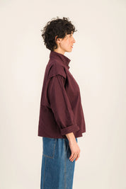 CHEMISE LINA BORDEAUX