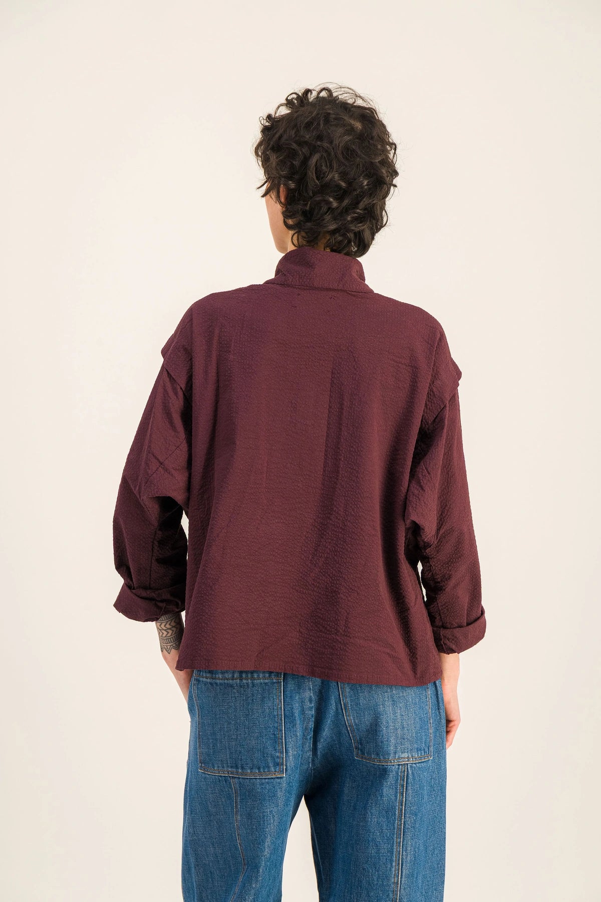 CHEMISE LINA BORDEAUX