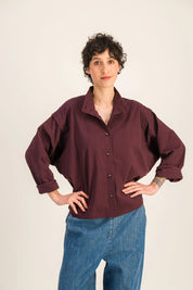 CHEMISE LINA BORDEAUX