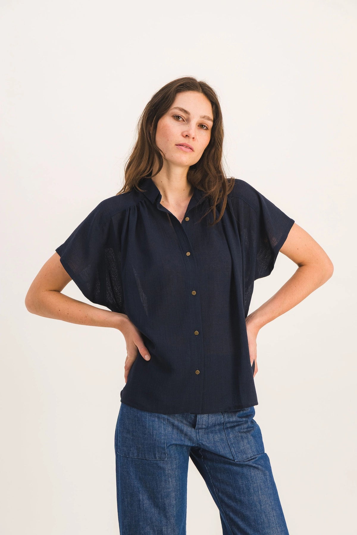 CHEMISE NELLY MARINE