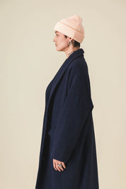 manteau femme laine marine noir meggy