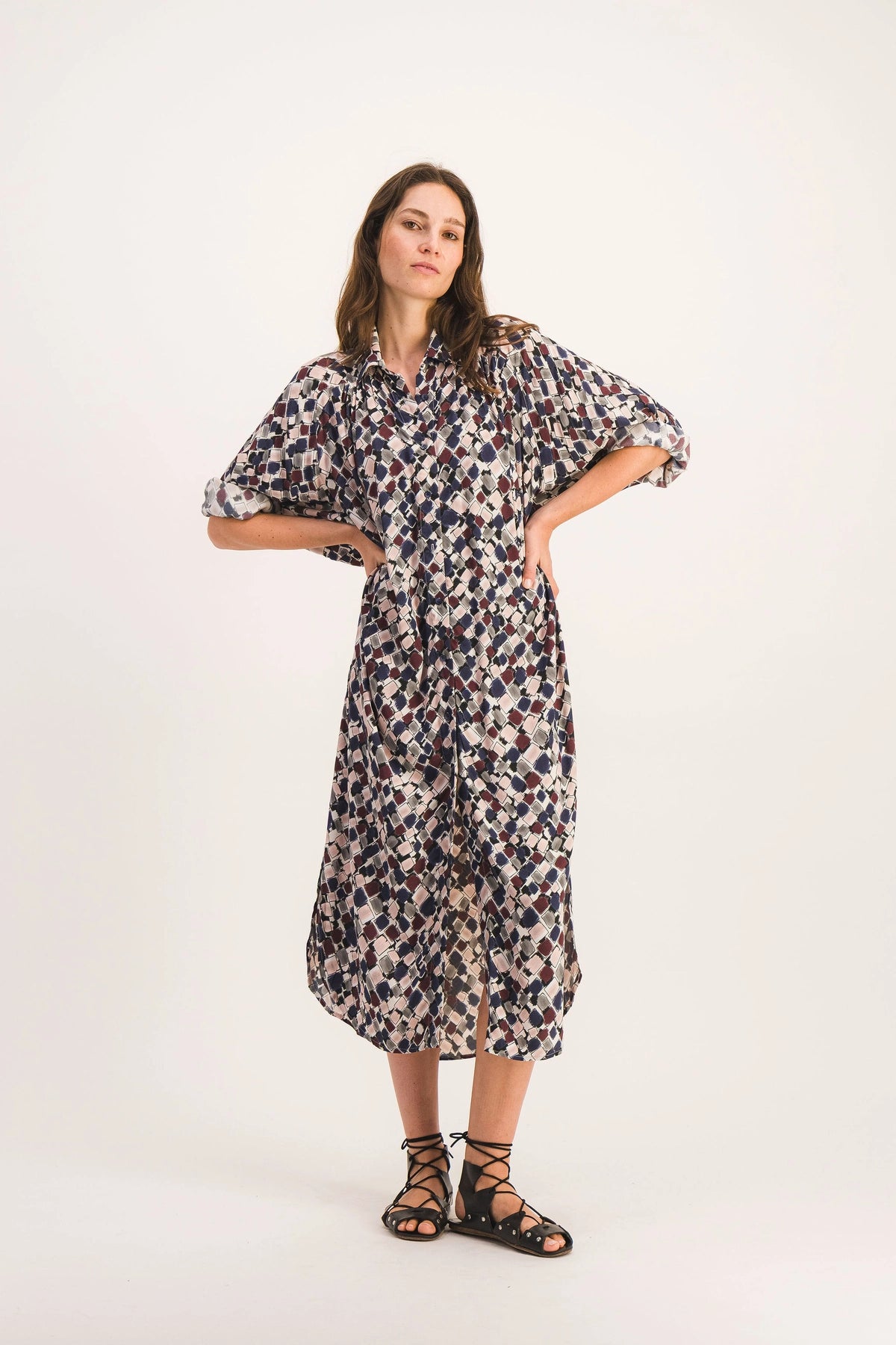 ROBE MAHAUT BORDEAUX ESQUISSE