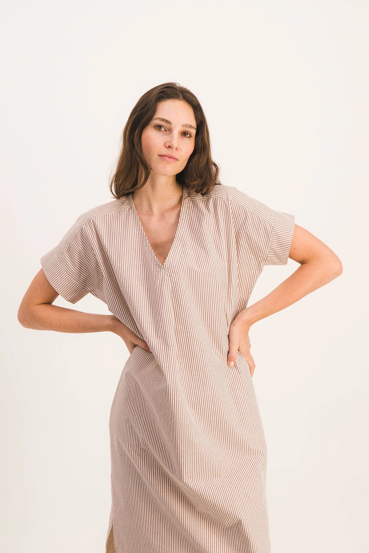 ROBE LORETTE RAYURES