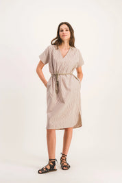 ROBE LORETTE RAYURES