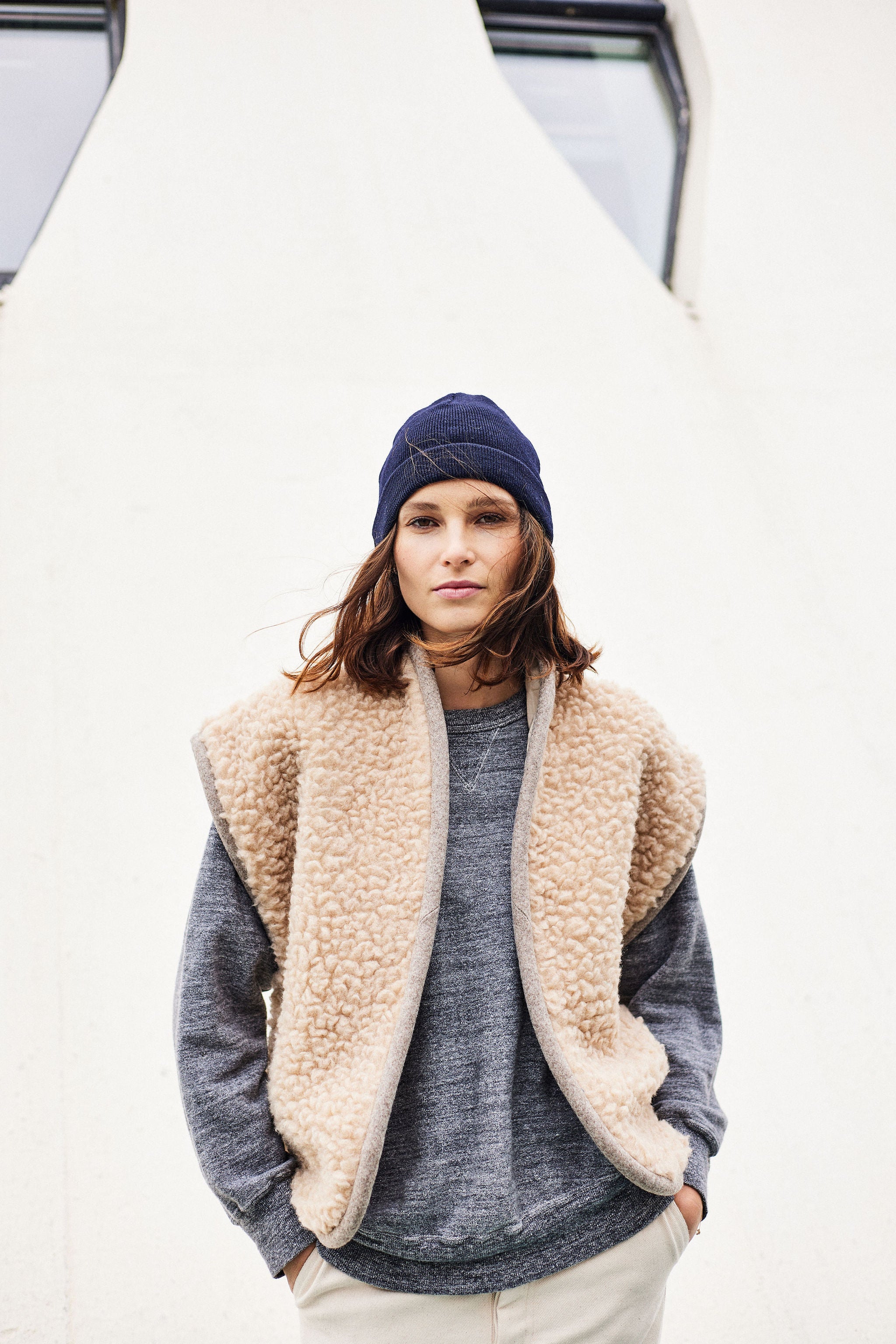 Gilet Chauffant Sans Manches Pour Femme - Moumoute Douce - Grande Taille - Parfait Pour L'automne Et L'hiver - 7
