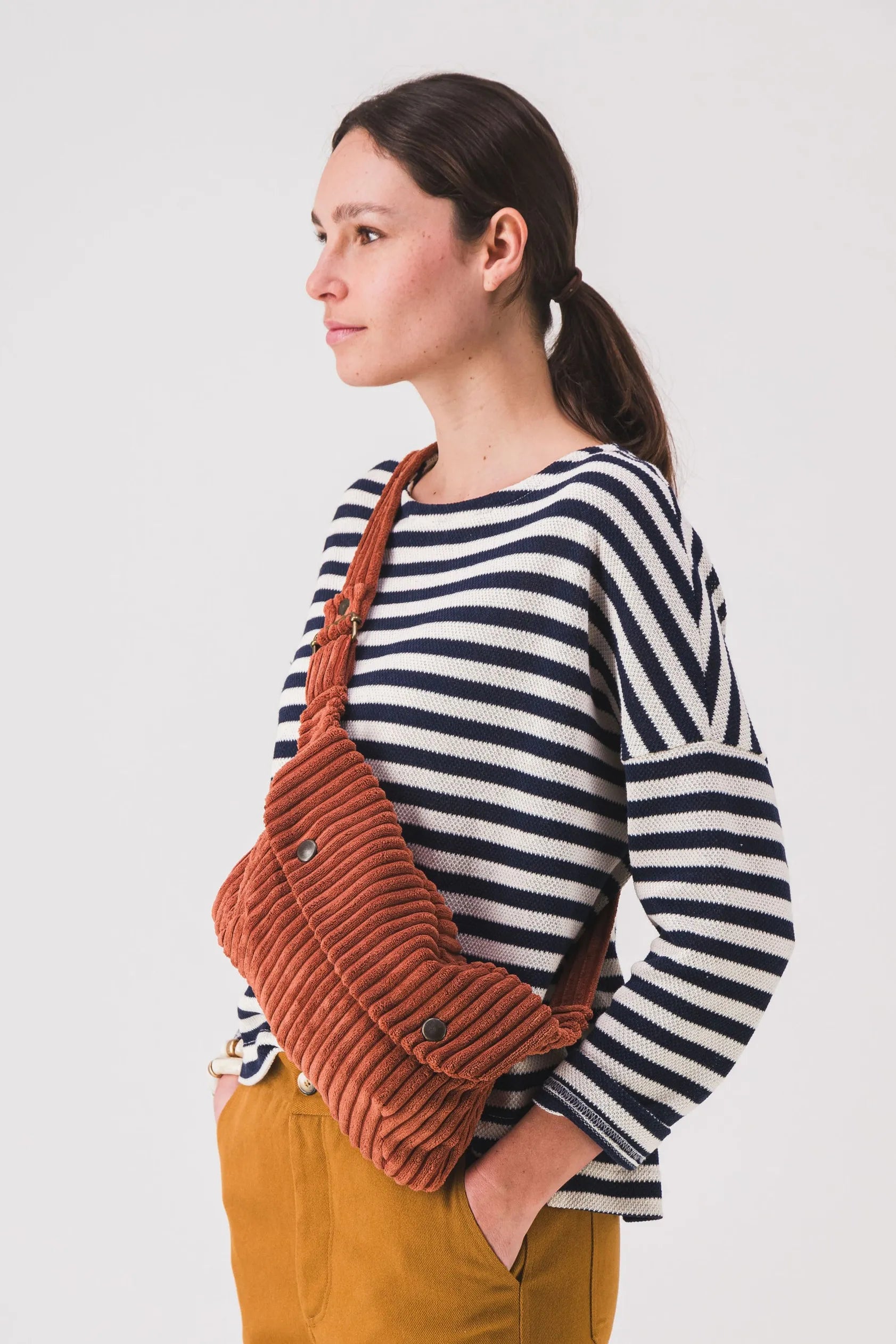 sac banane velours cotelé SIXSŒURS