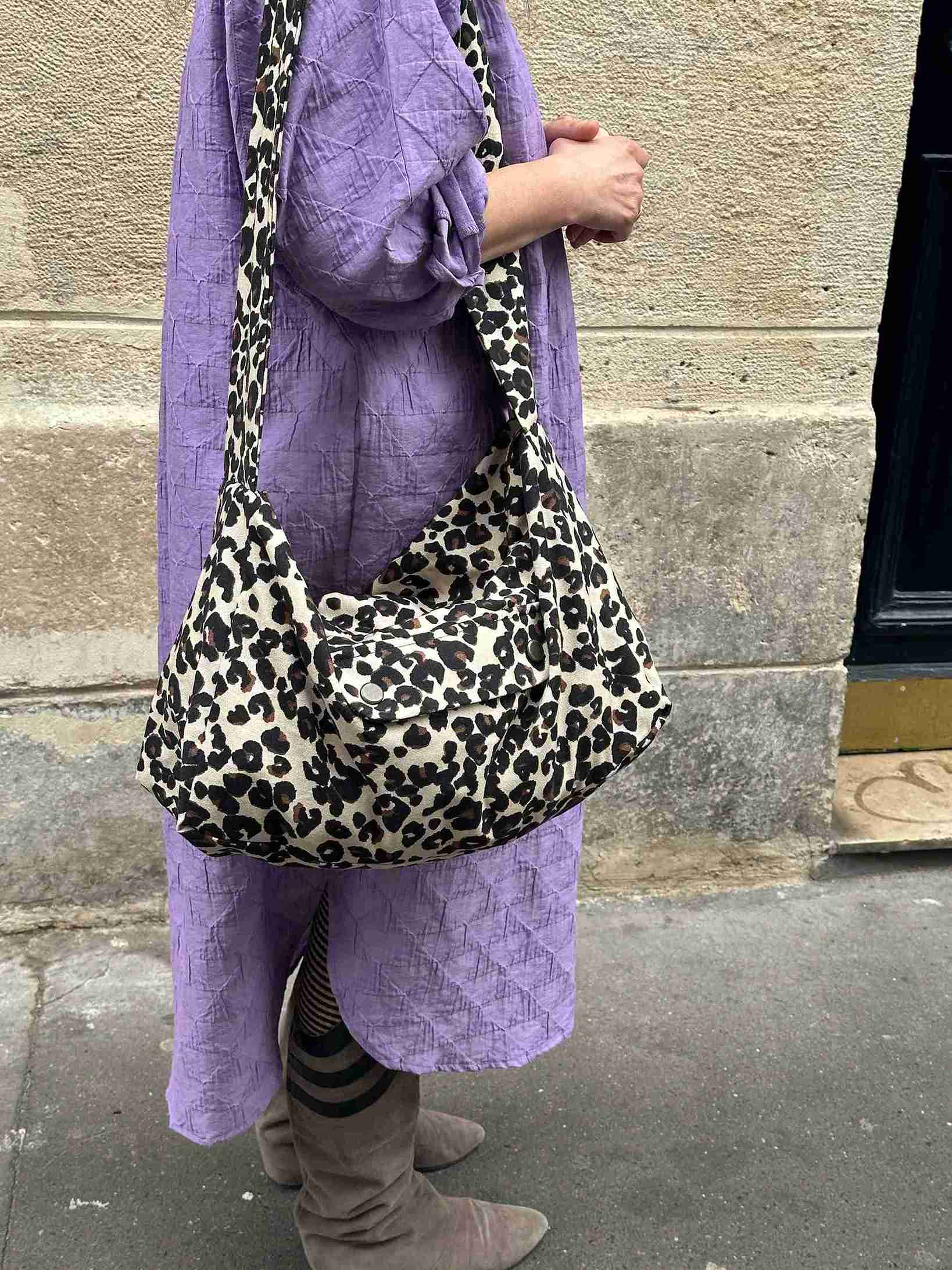 SAC BESACE POLLY LEOPARD
