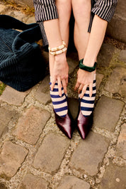 chaussettes rayees femme sailor