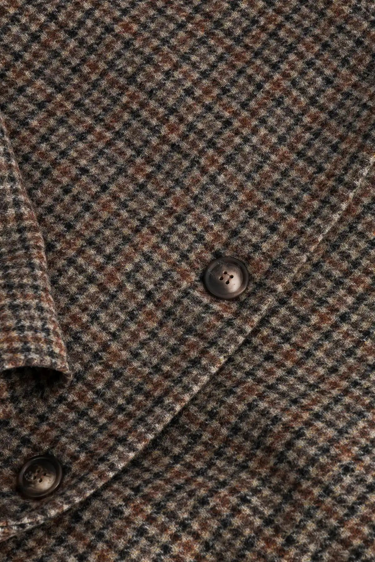 veste femme laine carreaux marron serge