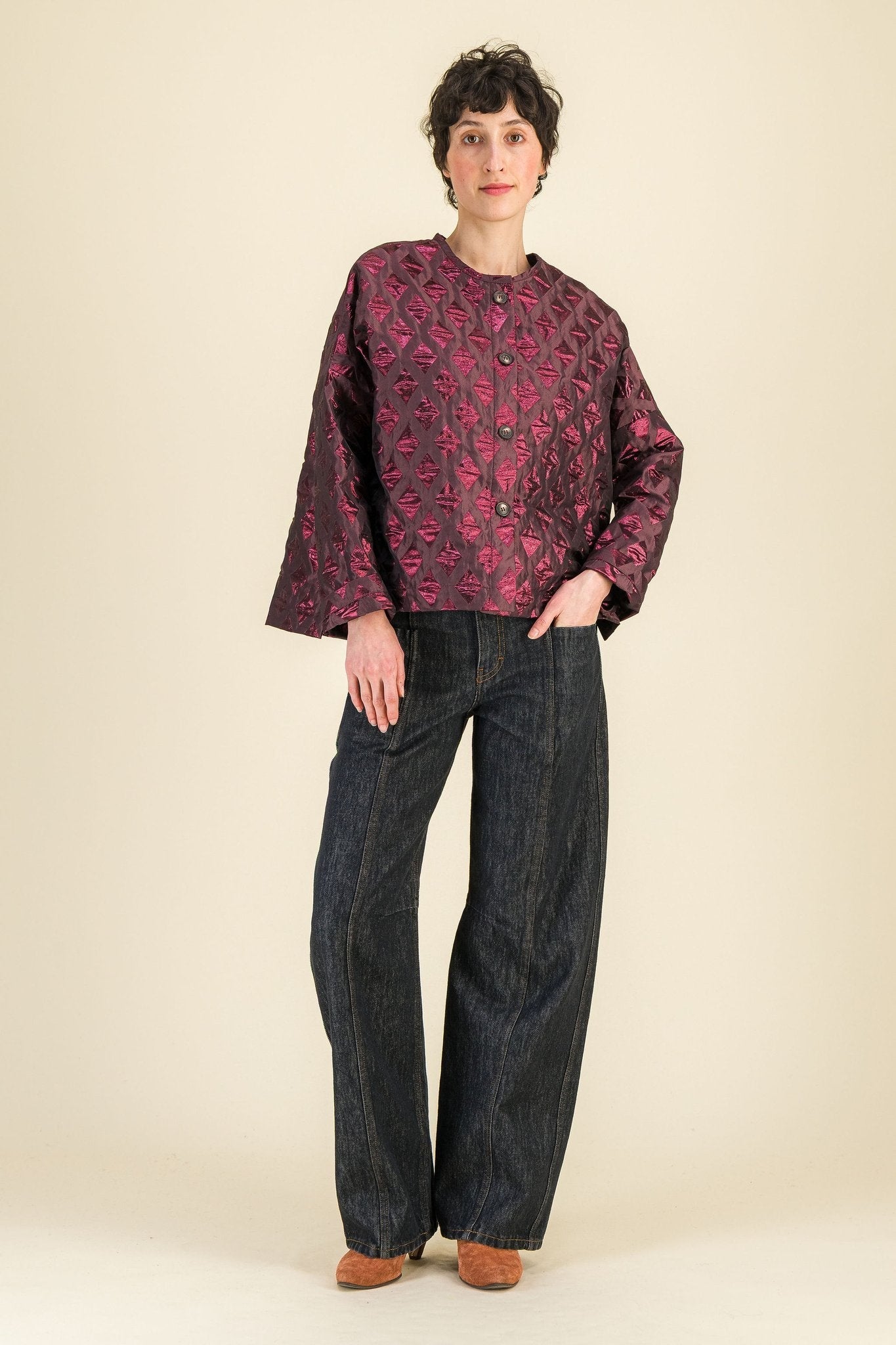 Cardigan Taïga Bordeaux - SIXSOEURS