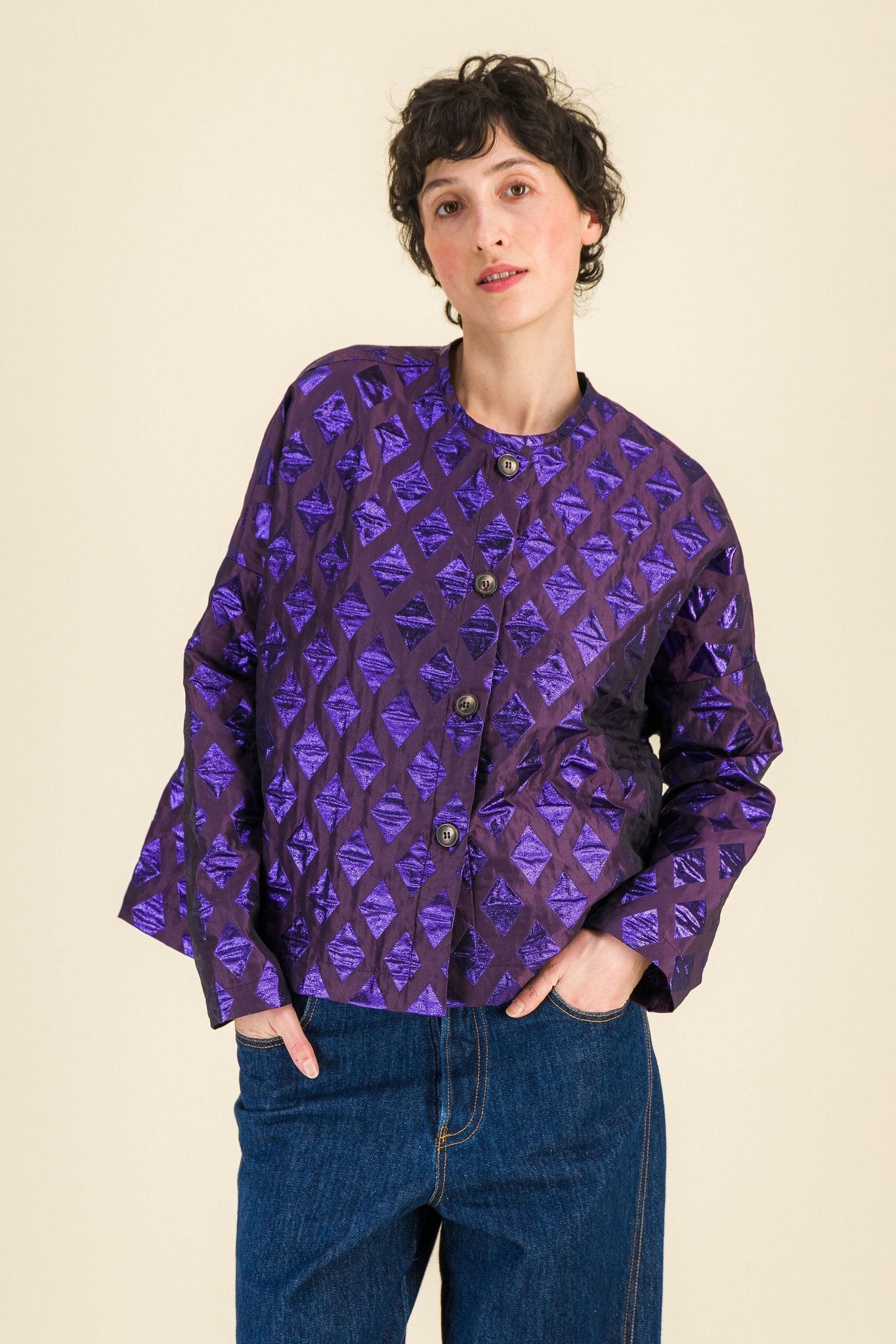 Cardigan Taïga Violet - SIXSOEURS