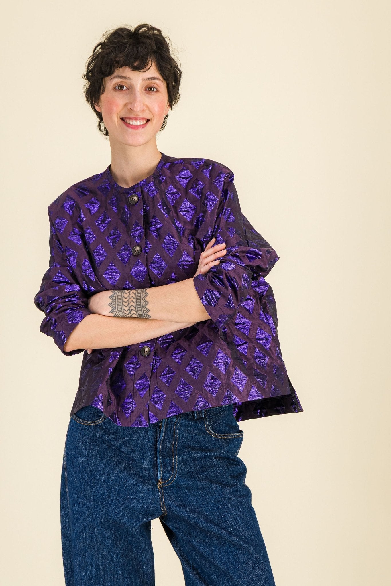 Cardigan Taïga Violet - SIXSOEURS