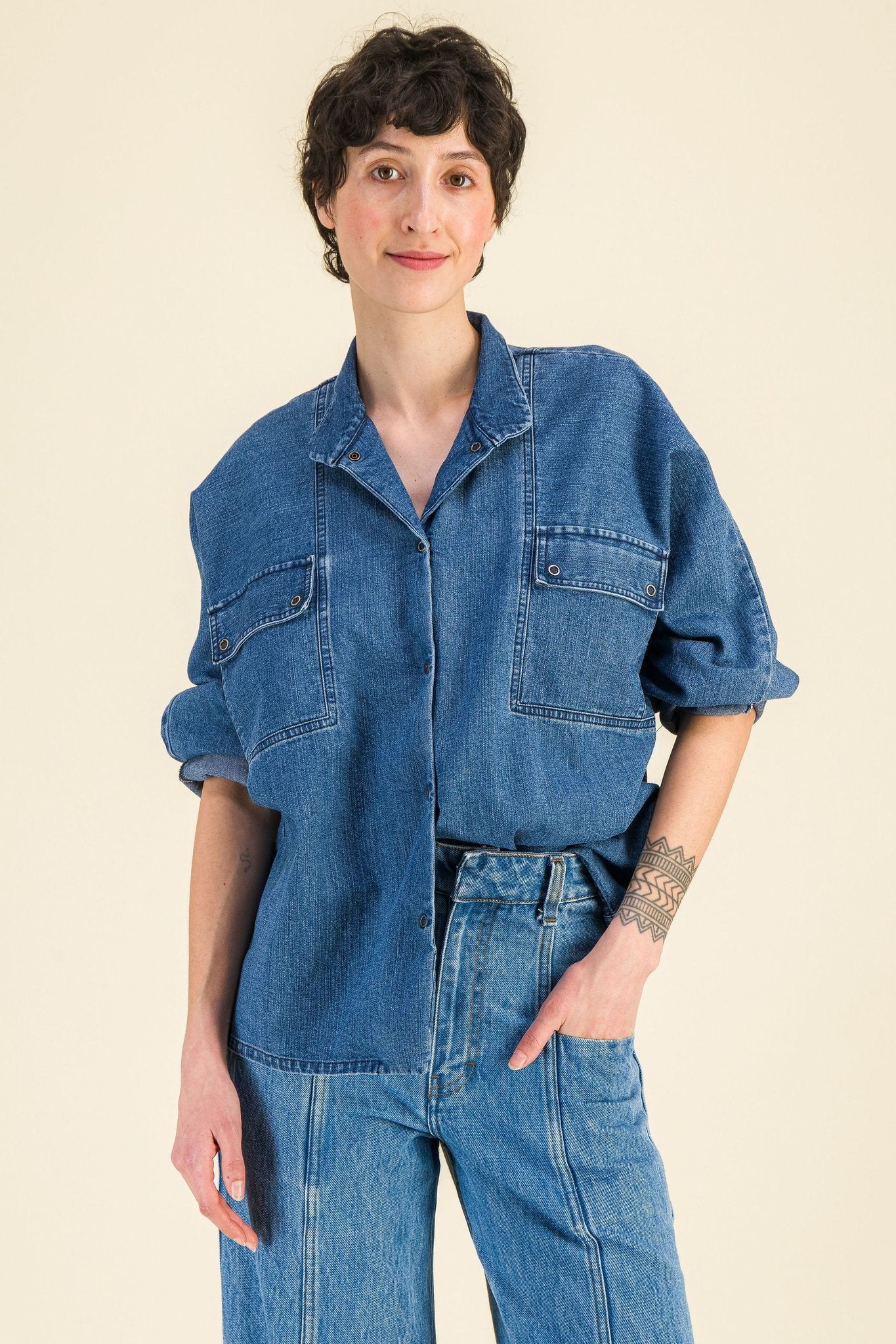 Chemise chambray femme Milla - SIXSOEURS