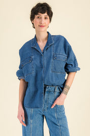Chemise chambray femme Milla - SIXSOEURS