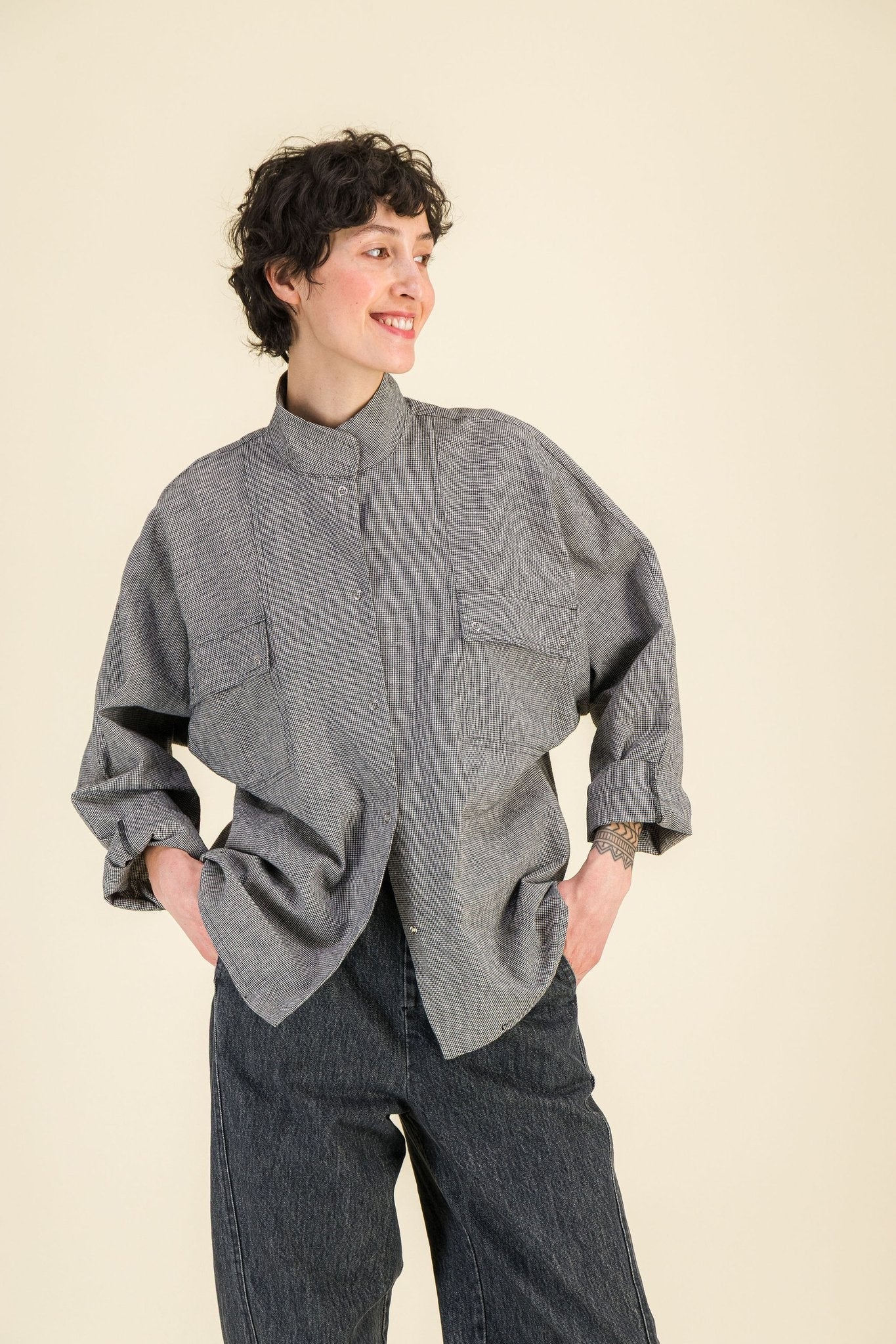 Chemise Milla Pied de Poule - SIXSOEURS