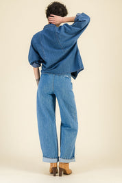Jean taille haute femme Tonio Bleach - SIXSOEURS