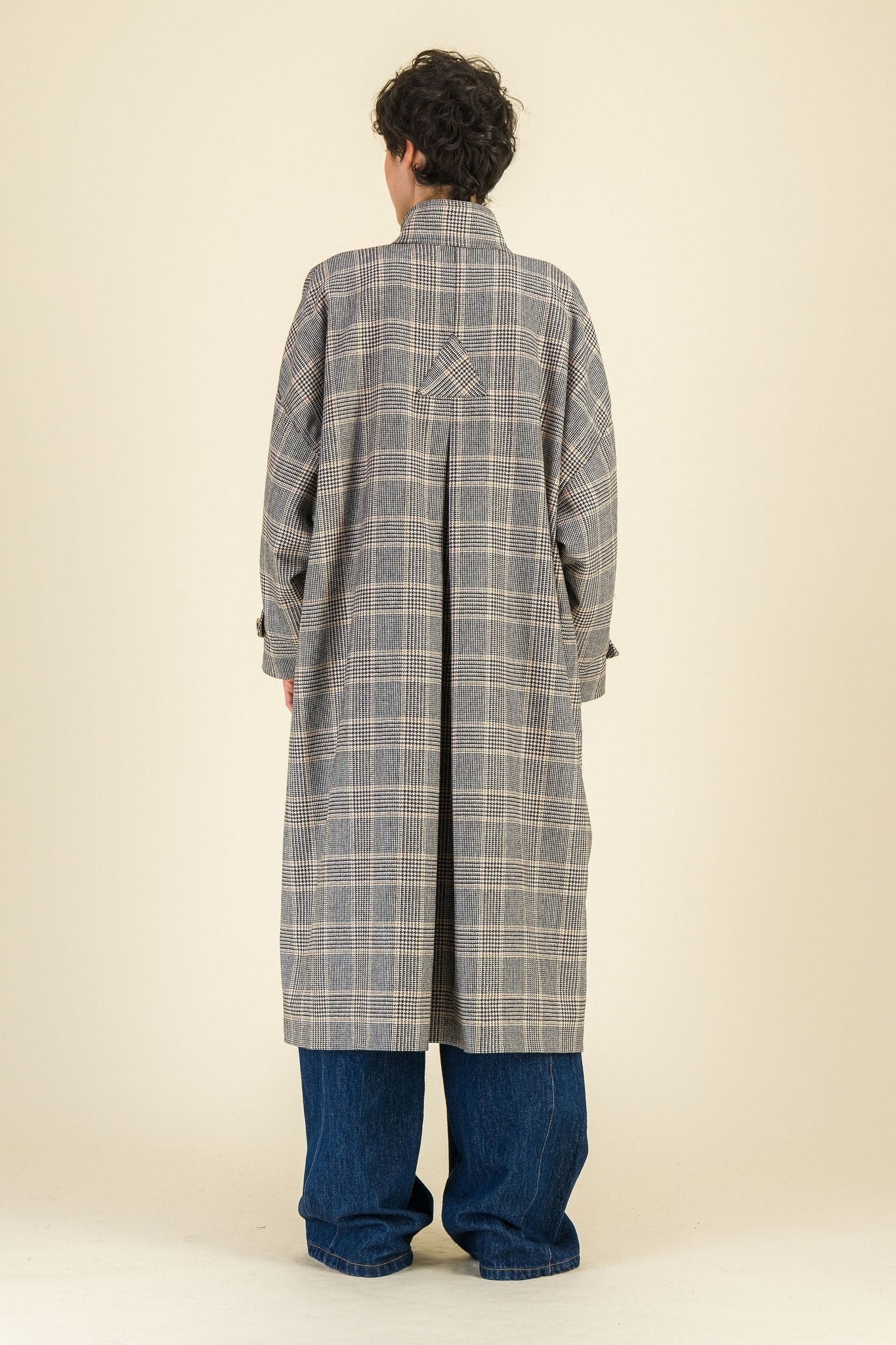 Manteau laine femme Loulou Prince de Galles - SIXSOEURS