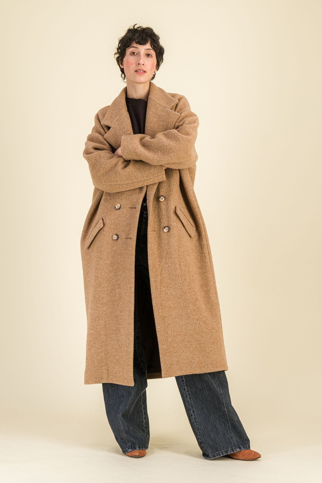 Manteau Bettina Camel - SIXSOEURS