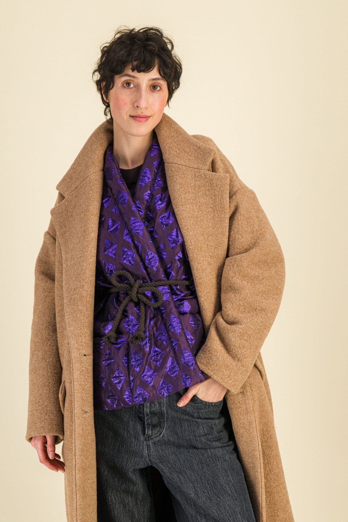Manteau Bettina Camel - SIXSOEURS
