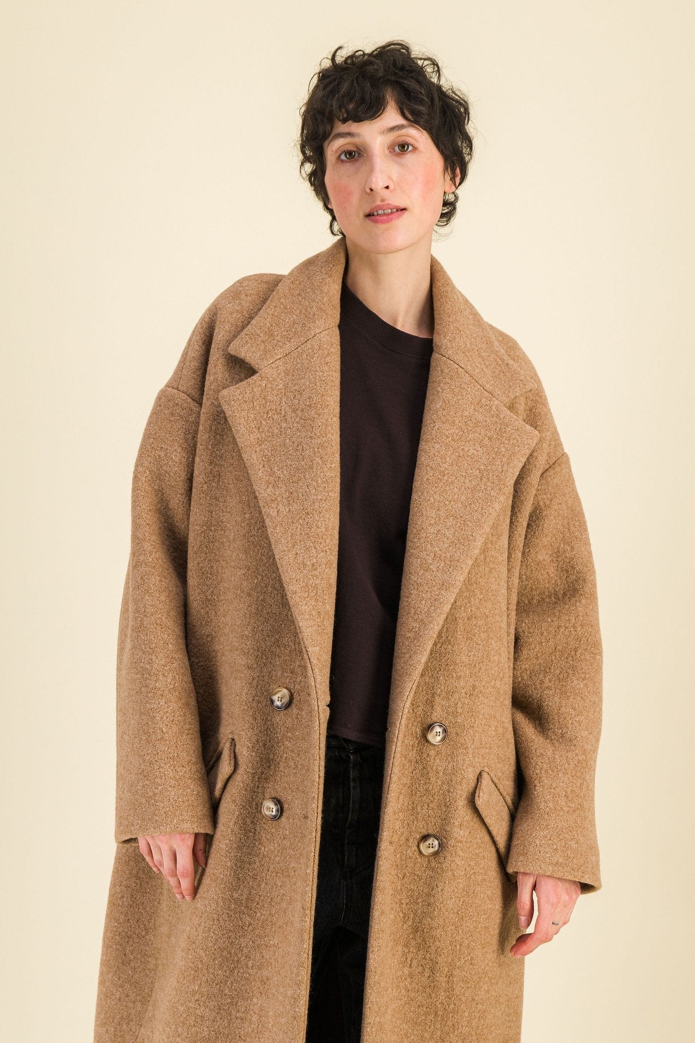Manteau Bettina Camel - SIXSOEURS