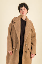 Manteau Bettina Camel - SIXSOEURS