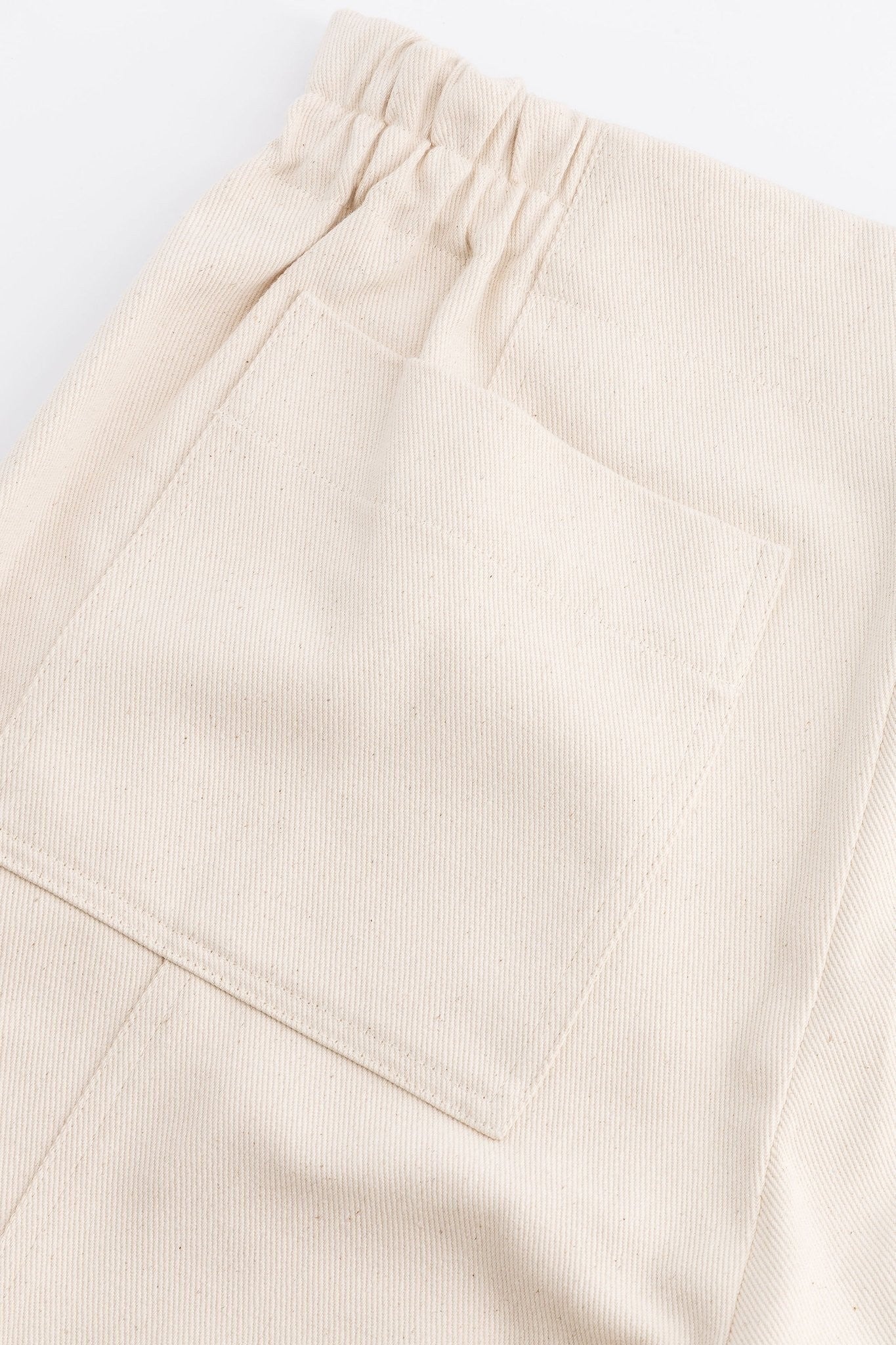 Pantalon élastique femme Esteban Craie - SIXSOEURS