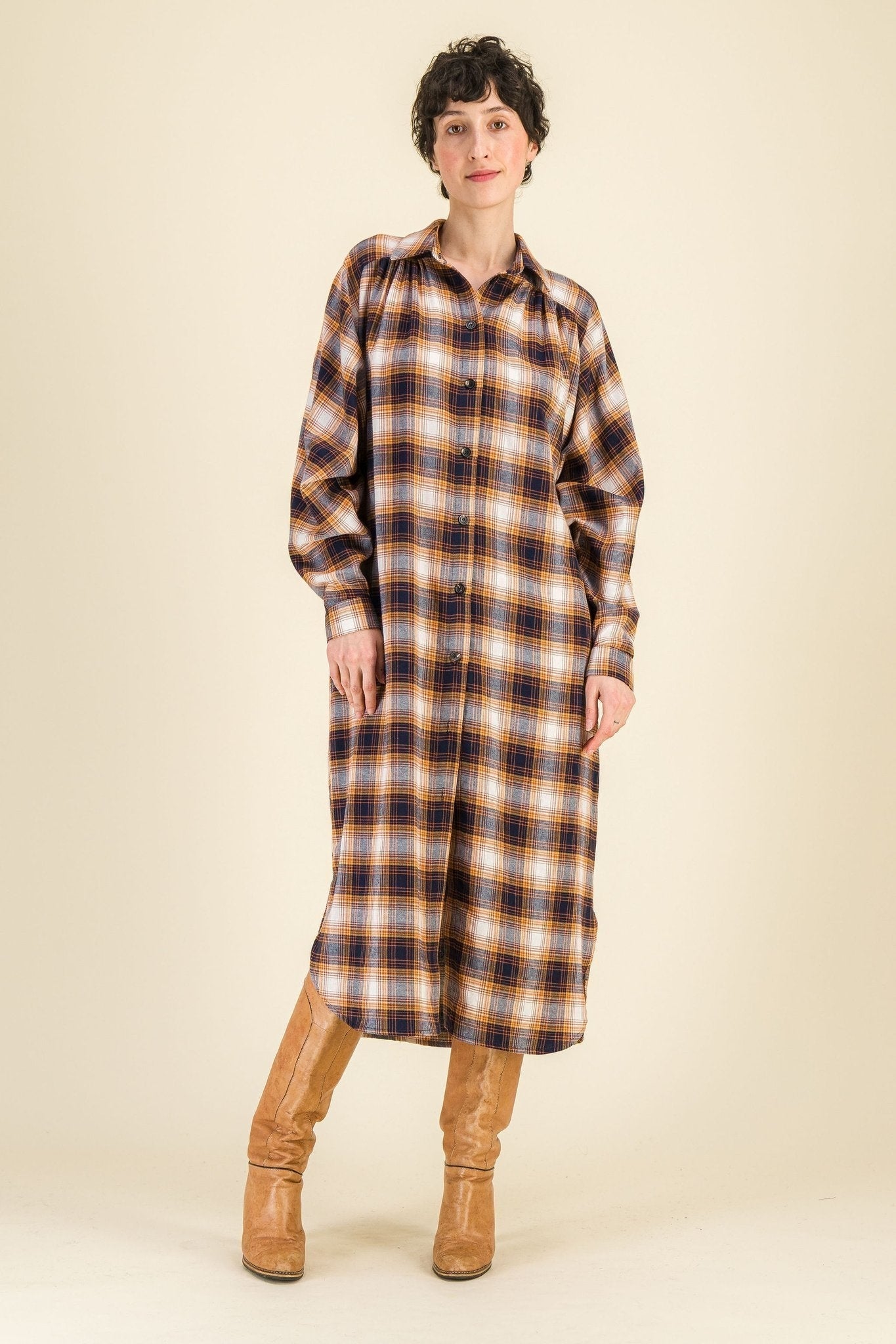 Robe chemise carreaux Mahaut - SIXSOEURS