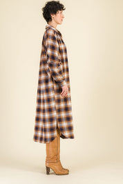 Robe chemise carreaux Mahaut - SIXSOEURS