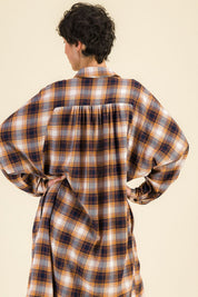 Robe chemise carreaux Mahaut - SIXSOEURS