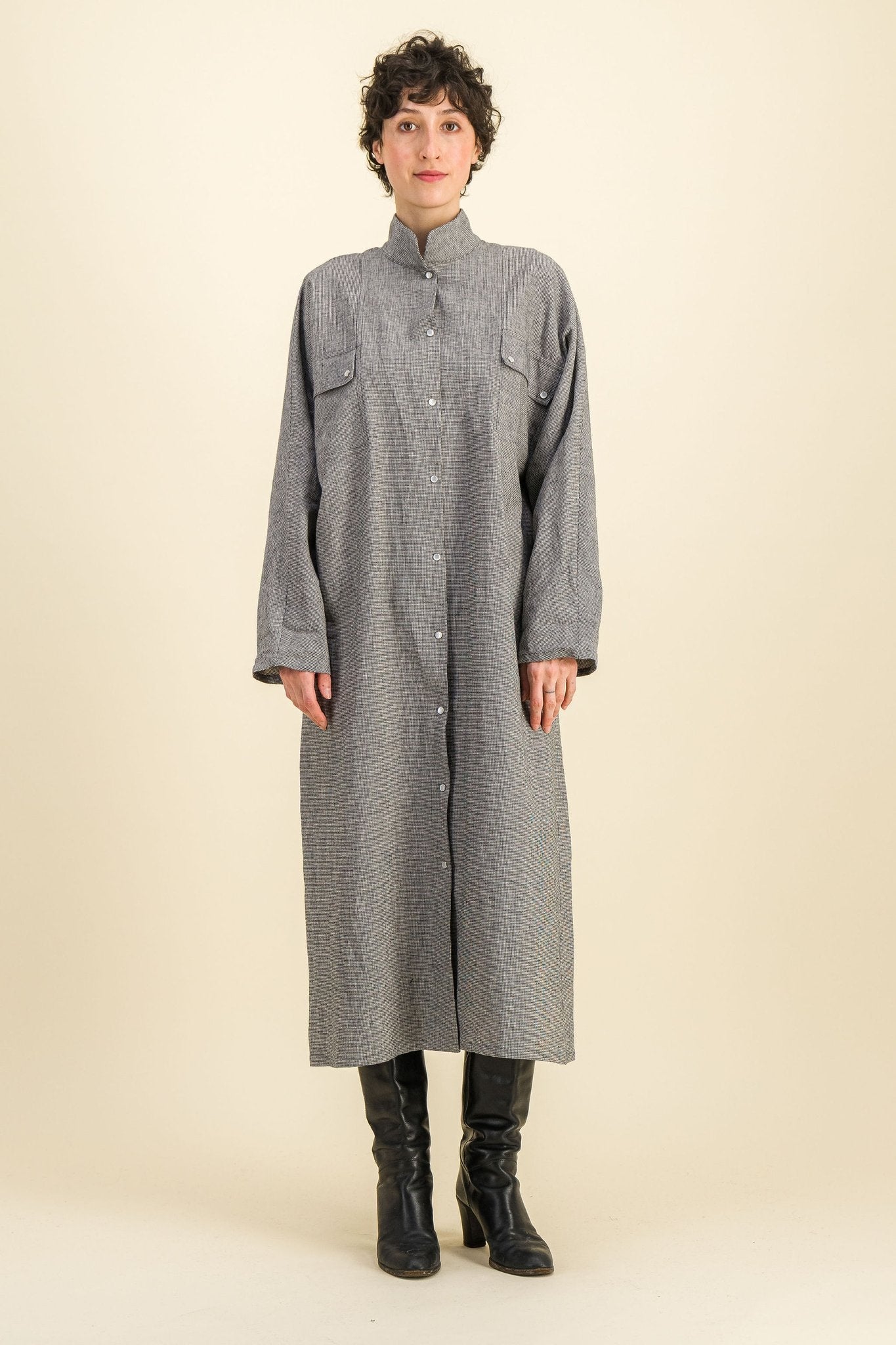 Robe Kamala Pied de Poule - SIXSOEURS