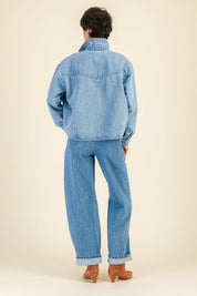 Veste en jean femme Constance Bleach - SIXSOEURS