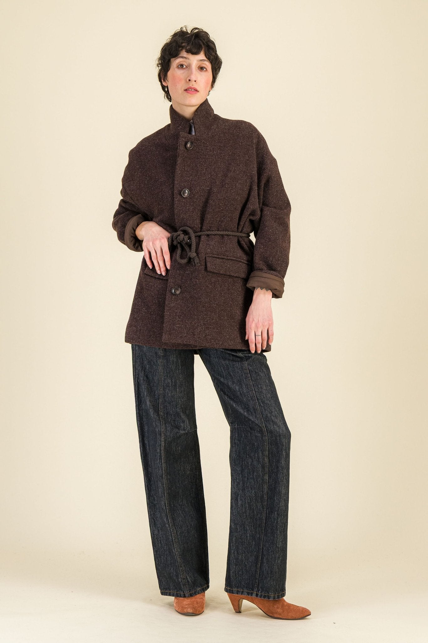 Veste Jean Brun - SIXSOEURS