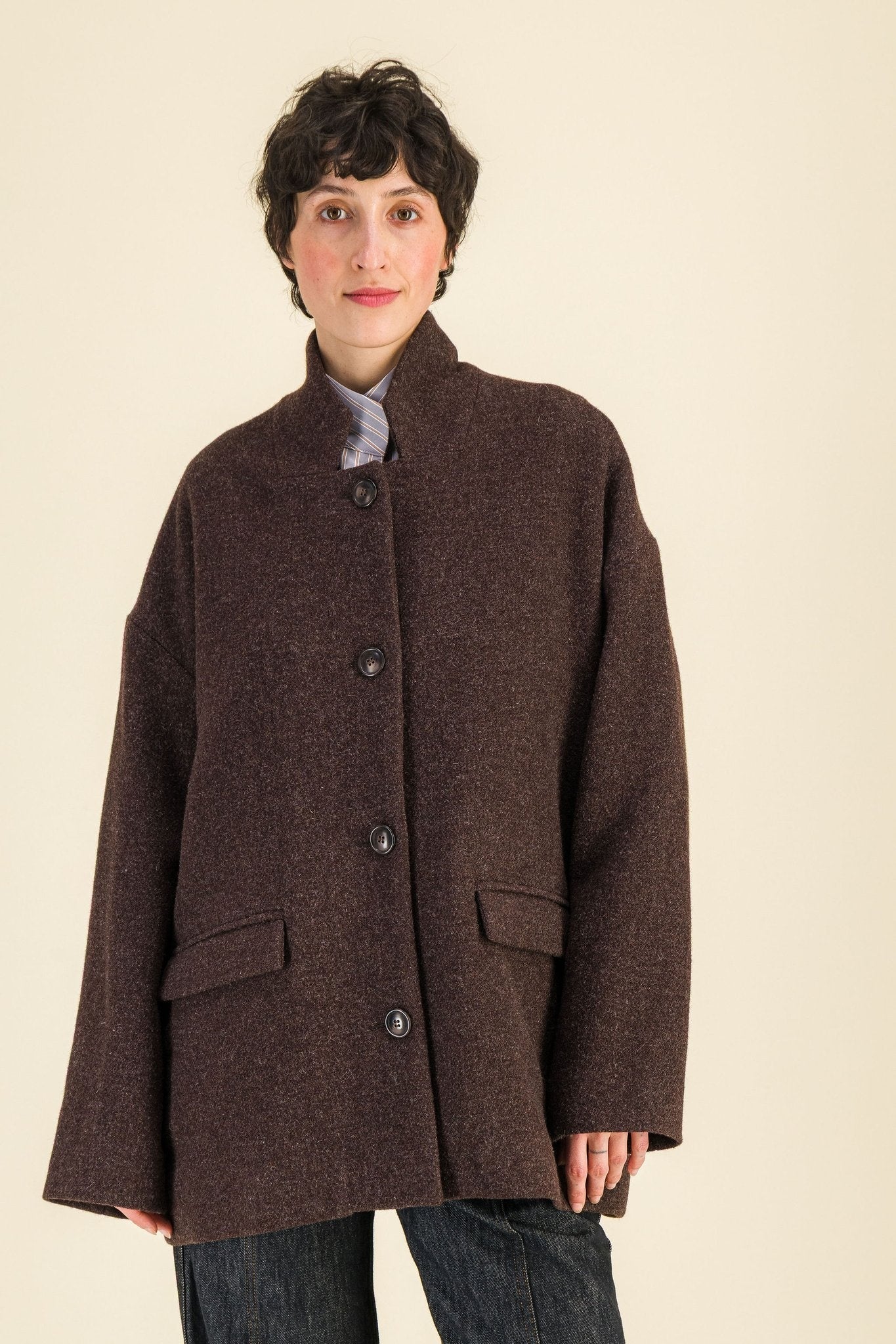 Veste Jean Brun - SIXSOEURS