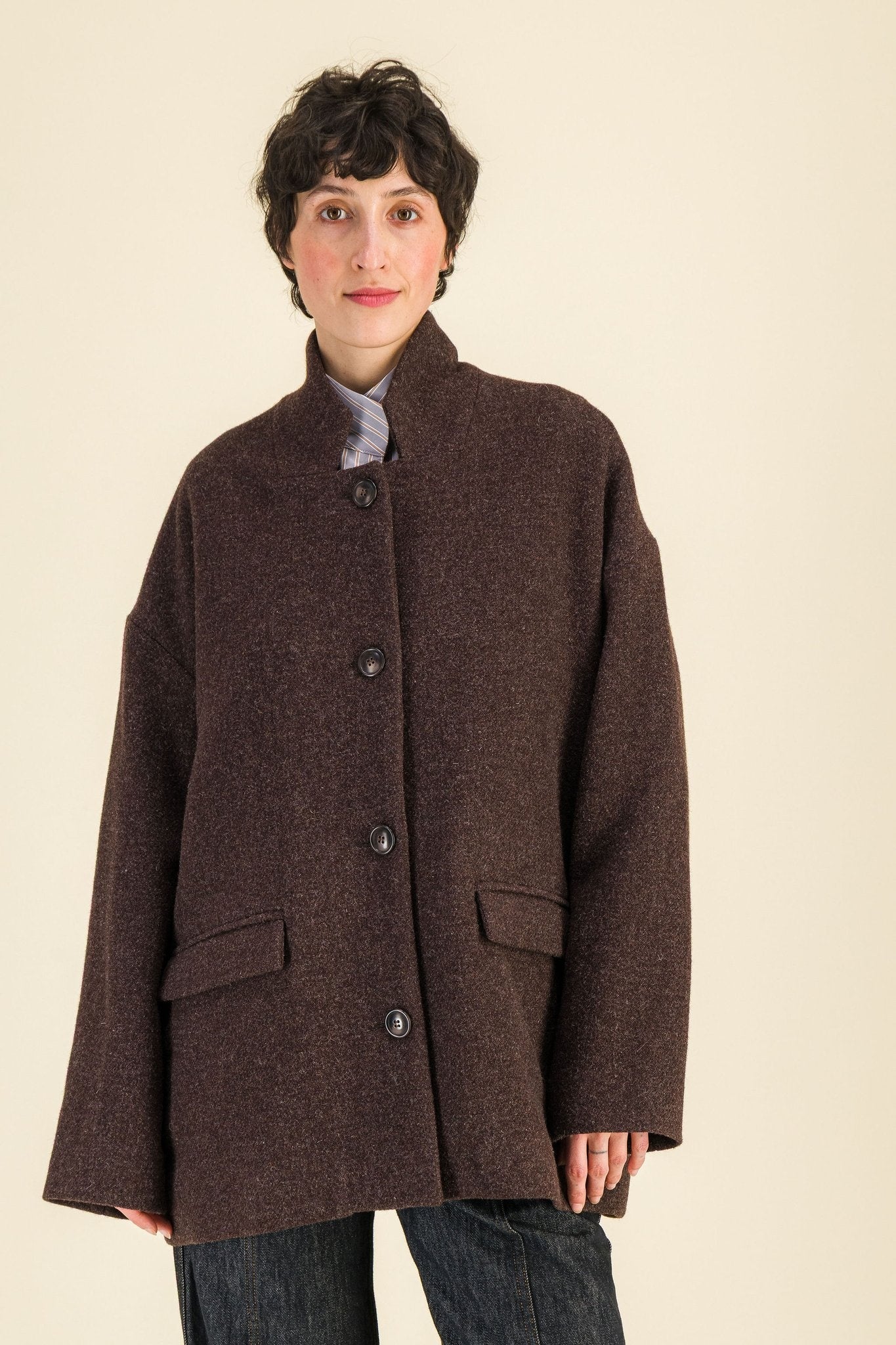 Veste Jean Brun - SIXSOEURS