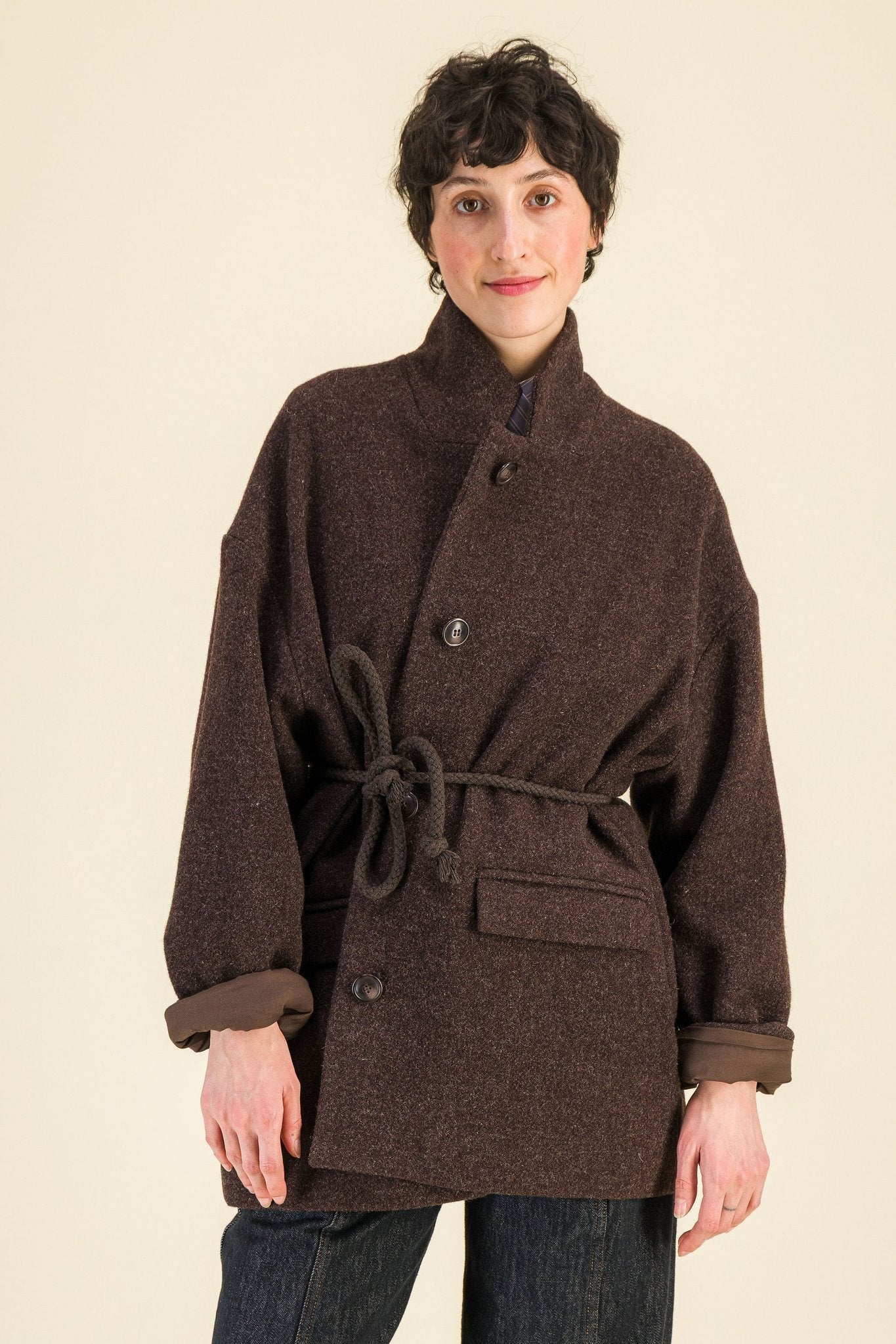 Veste Jean Brun - SIXSOEURS