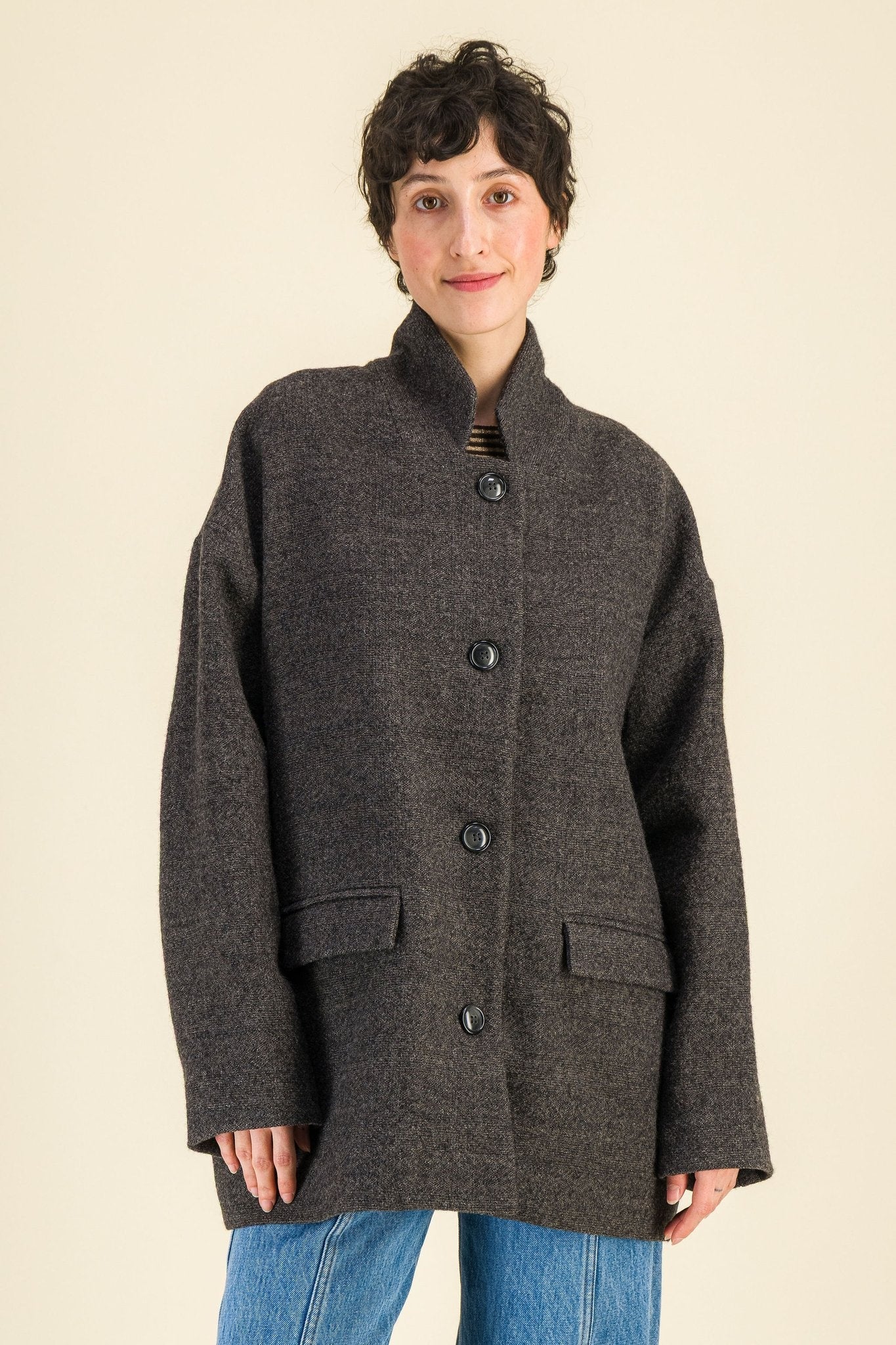 Veste Jean Taupe - SIXSOEURS