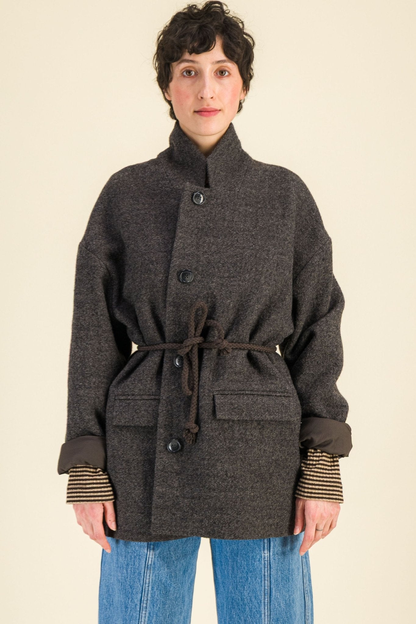 Veste Jean Taupe - SIXSOEURS