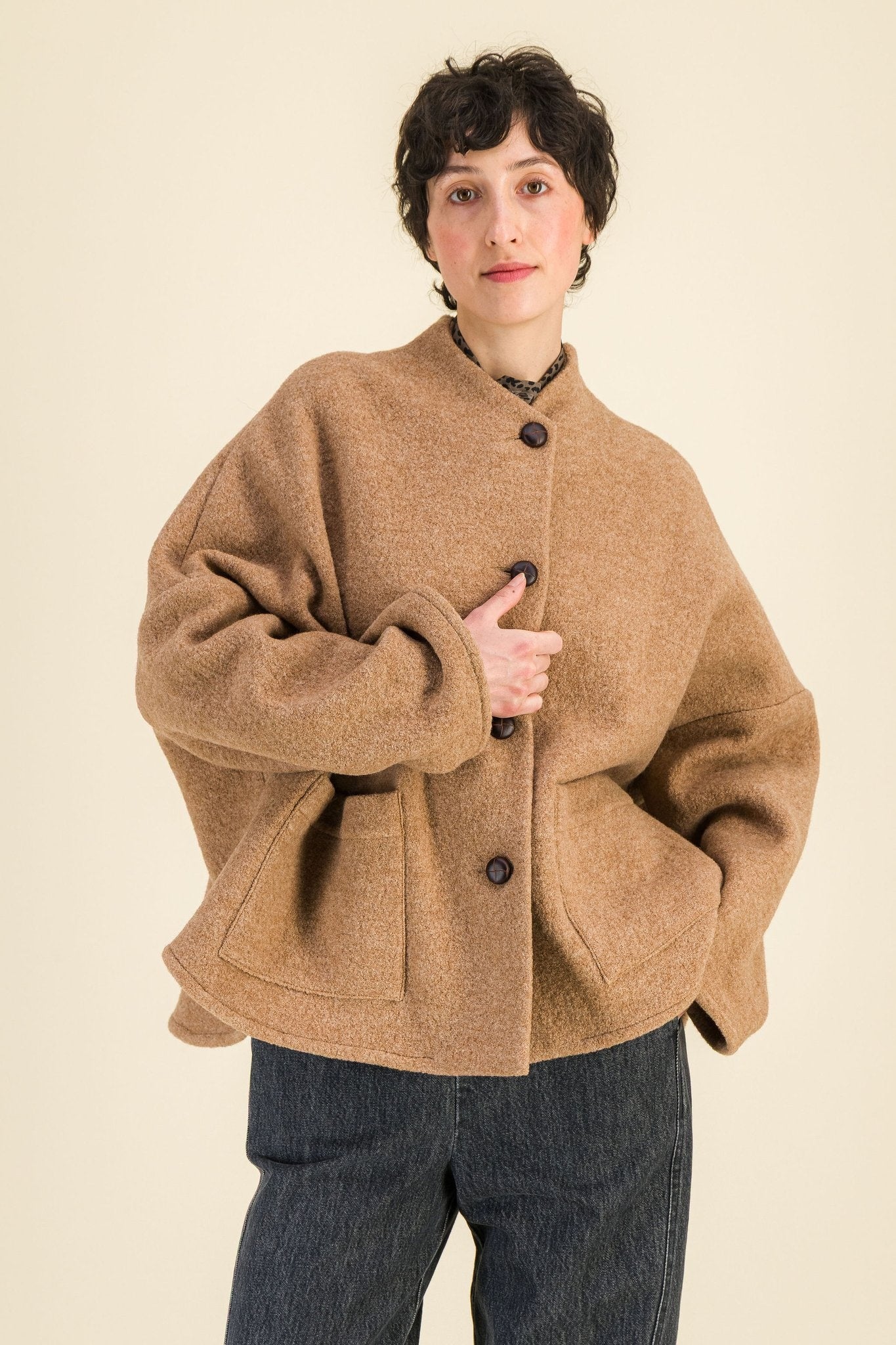 Veste Tanita Camel - SIXSOEURS