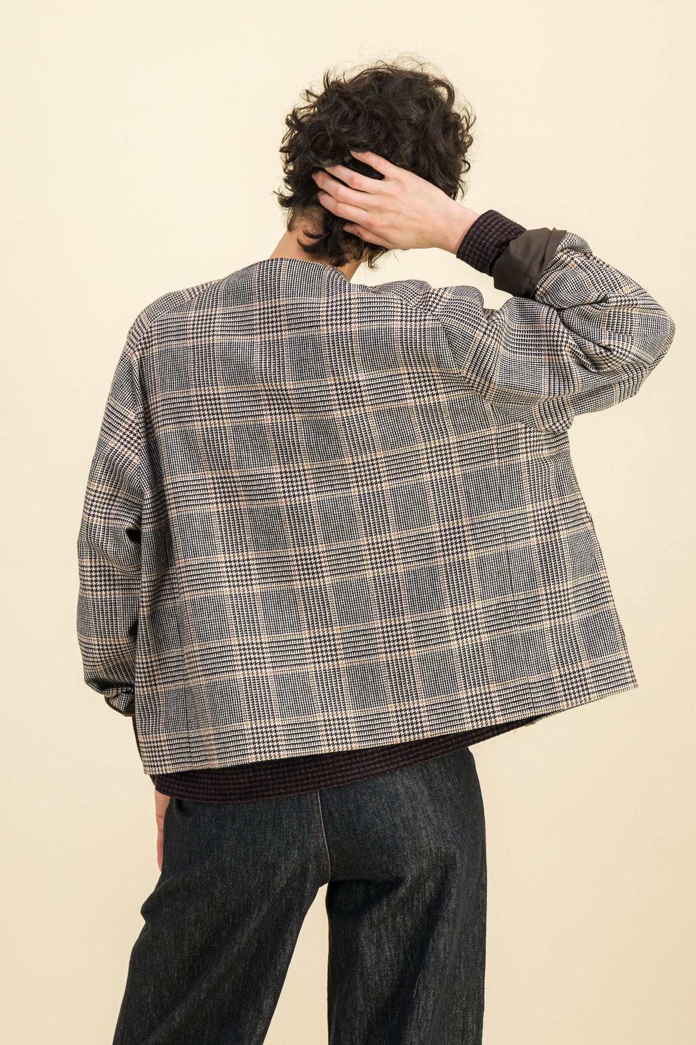 Veste laine femme Tia Prince de Galles - SIXSOEURS